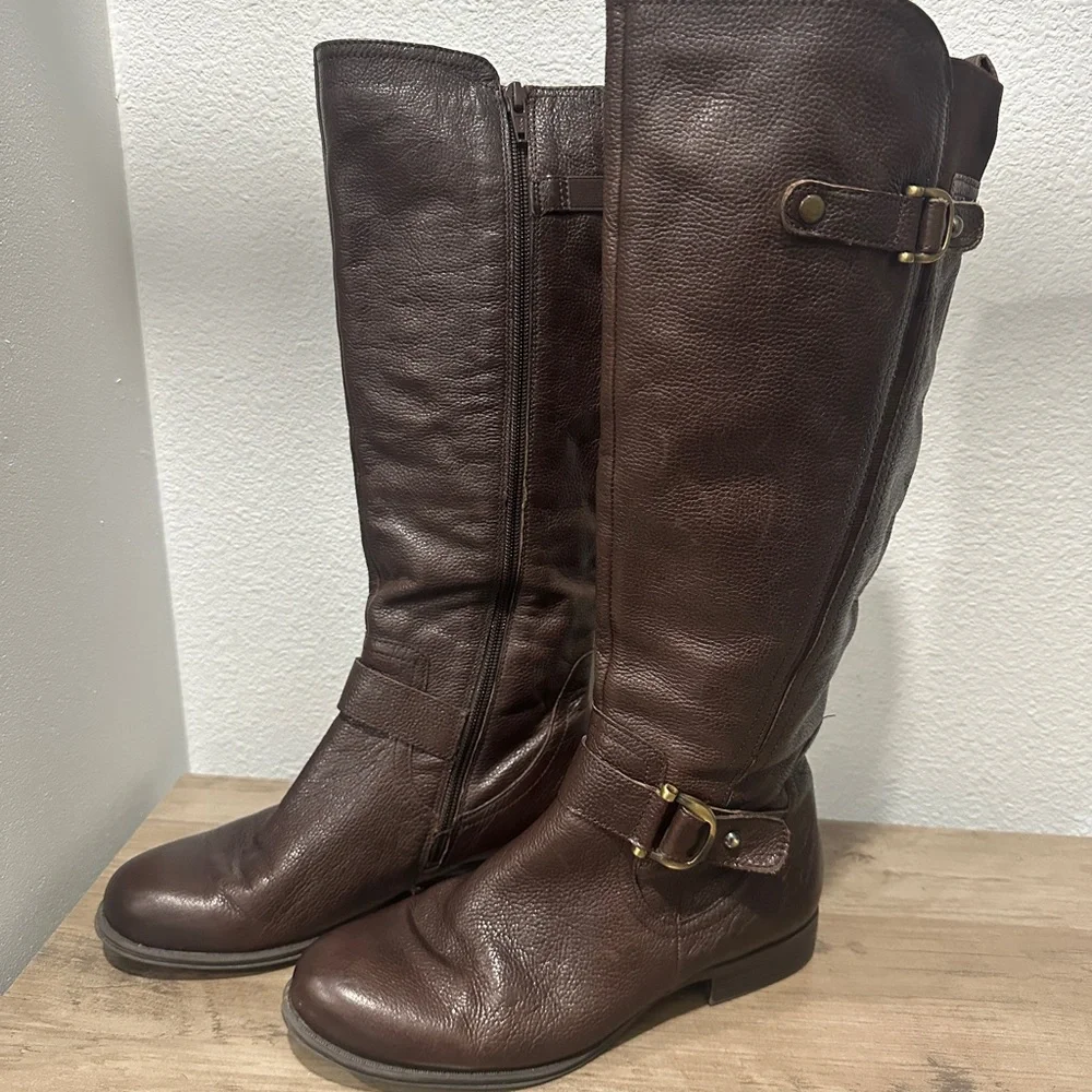 Naturalizer Dark Brown Over the Knee Boots - Picture 2 of 4